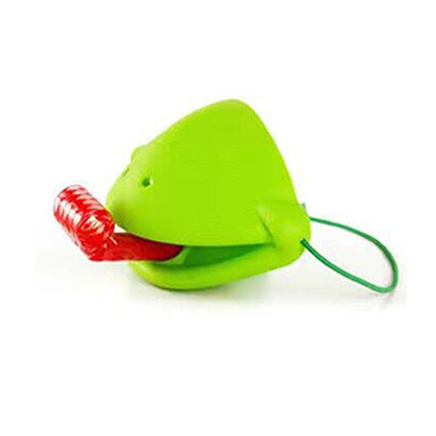 Frog Mouth Sticking Out Tongue Board Game Toy Blowing Chameleon Lizard Mask